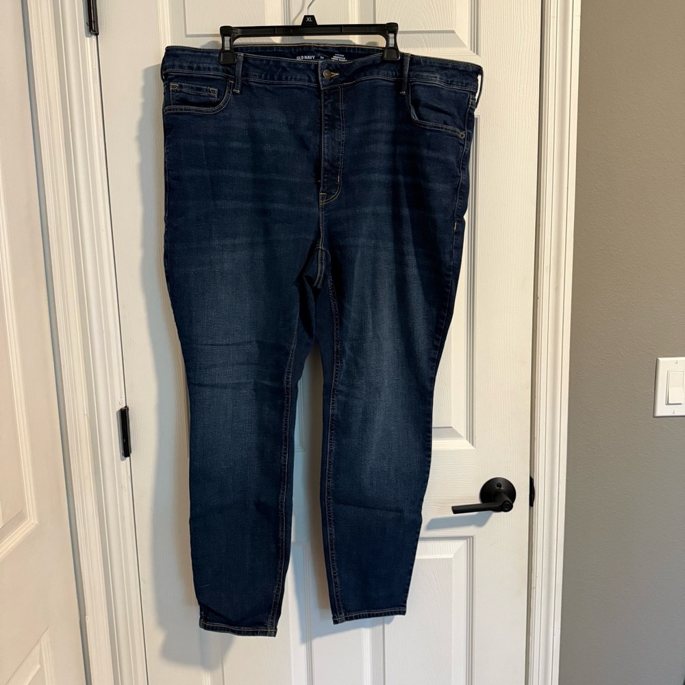 Women’s Old Navy High Rise Rockstar Super Skinny Jeans Plus Size 24